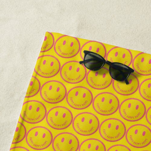 Happy Beach Towel