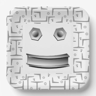 Happy Beam Face Paper Plates