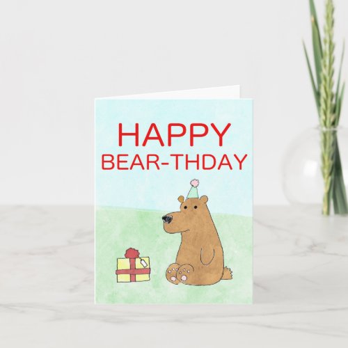 Happy Bear_thday Card