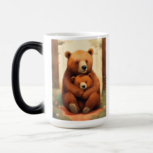 Happy Bears Cuddling Morphing Mug Magic Mug