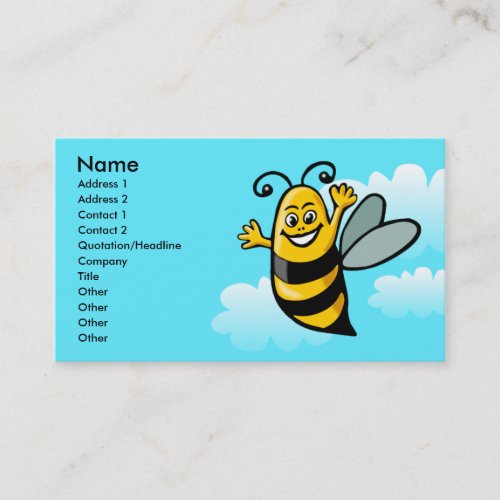 Happy Bee 2 Business Card