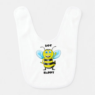 Happy Bee Baby Bib