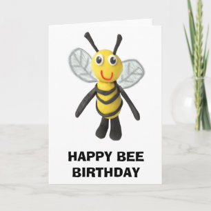 Happy Bee Birthday Card