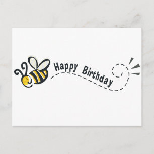 Happy Bee Birthday! Postcard