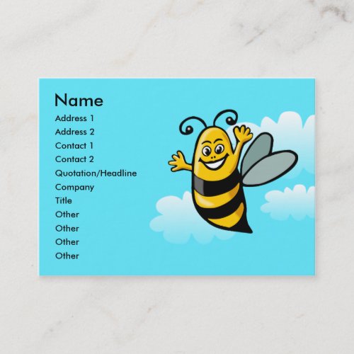 Happy Bee Business Card