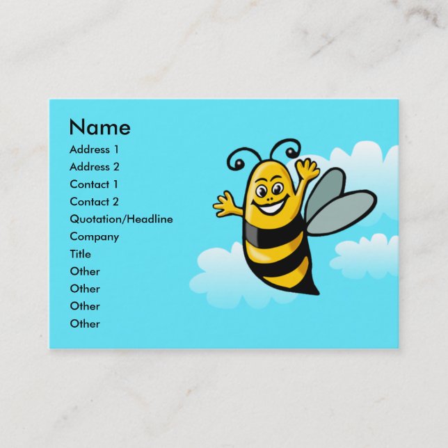 Happy Bee Business Card (Front)