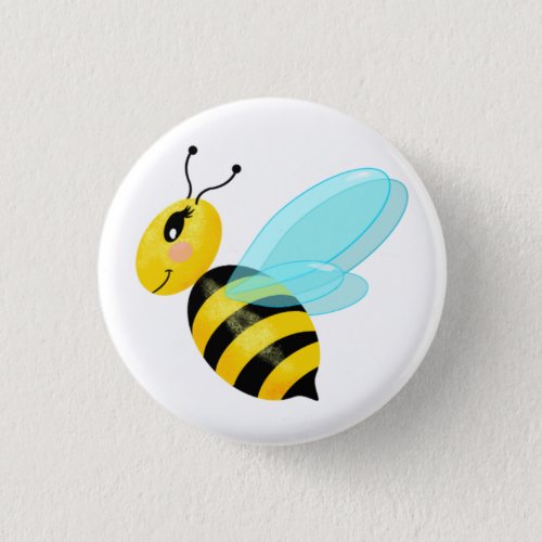 Happy bee button