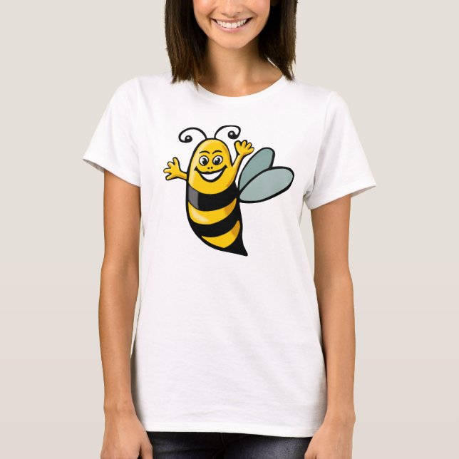 Happy Bee - Customized T-Shirt (Front)