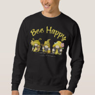 Happy Bee Cute Beekeeping Gnomes Sweatshirt