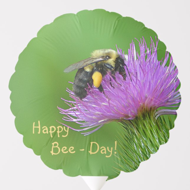 Happy Bee-Day Balloon (Front)