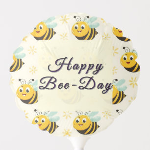 Happy Bee Day Birthday Balloon