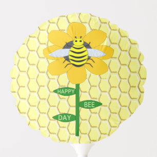 Happy Bee Day Birthday Bumblebee Balloon