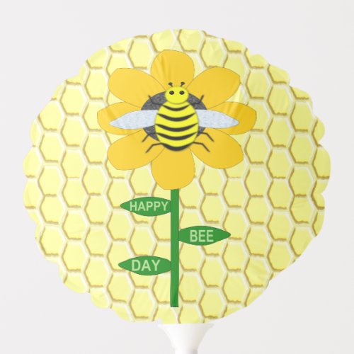 Happy Bee Day Birthday Bumblebee Balloon
