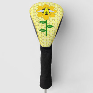 Happy Bee Day Birthday Bumblebee Golf Head Cover