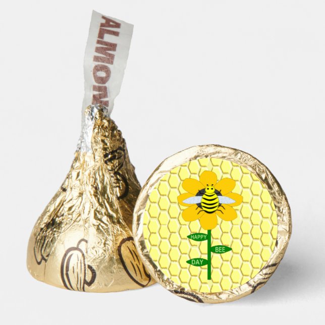 Happy Bee Day Birthday Bumblebee Hershey®'s Kisses® (Front)