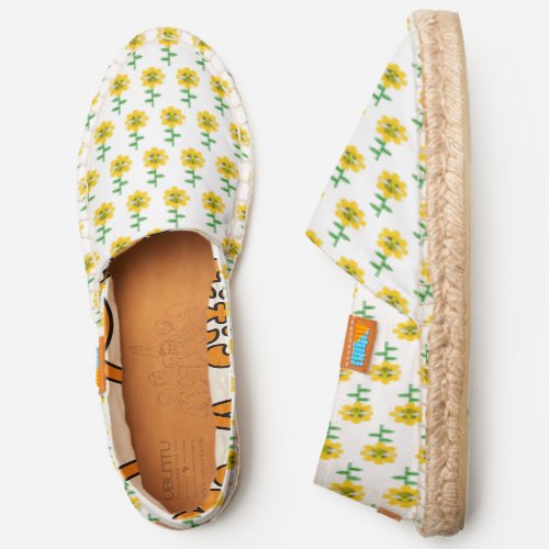 Happy Bee Day Birthday Bumblebee Patterned Espadrilles