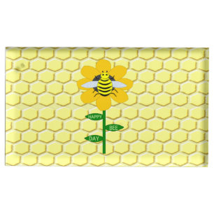 Happy Bee Day Birthday Bumblebee Place Card Holder
