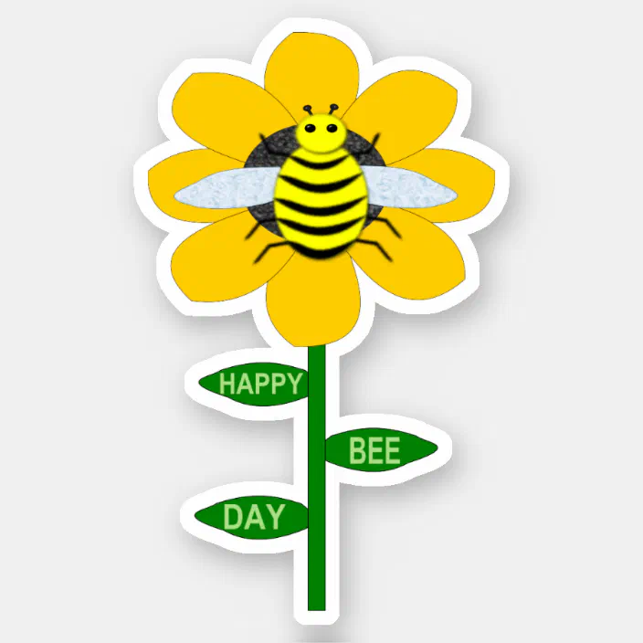 Bee Happy Bumble Bee Round Magnet for Car Refrigerator and Office 