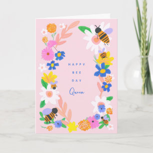 Happy Bee Day Birthday Card