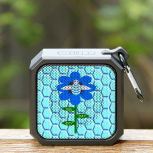 Happy Bee Day Boy Blue Birthday Bumblebee Bluetooth Speaker