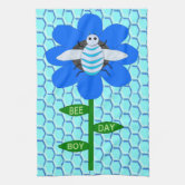 Bee Happy Kitchen Towel - OliveNation