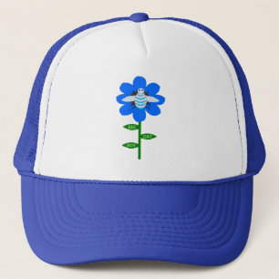 Happy Bee Day Boy Blue Birthday Bumblebee Trucker Hat