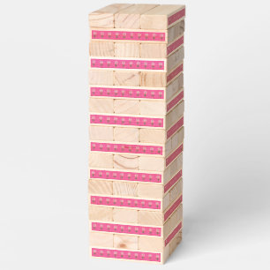 Happy Bee Day Girl Pink Birthday Bumblebee Custom Topple Tower