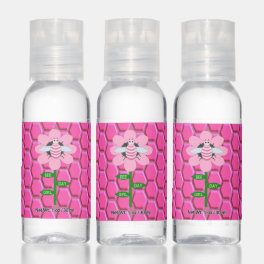 Happy Bee Day Girl Pink Birthday Bumblebee Hand Sanitizer