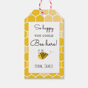 Happy Bee Day Party Thank You Favor Tags