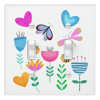 Happy Bee Garden Light Switch Cover