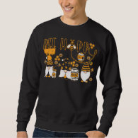 Happy Bee Gnome Honey Lover Beekeeping Sweatshirt