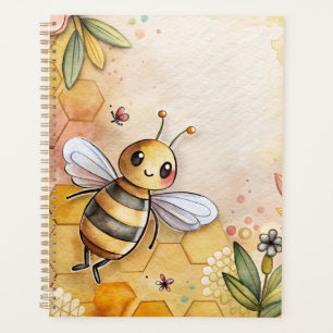 Happy Bee Honeycomb Bumblebee Planner