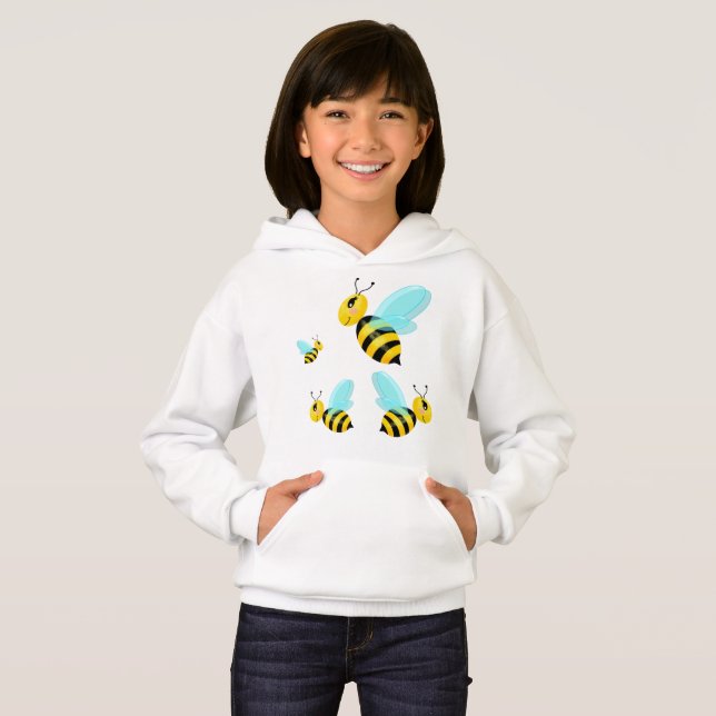 happy bee hoodie (Front Full)