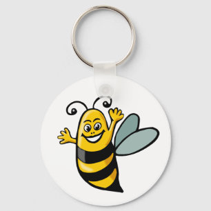 Happy Bee Keychain