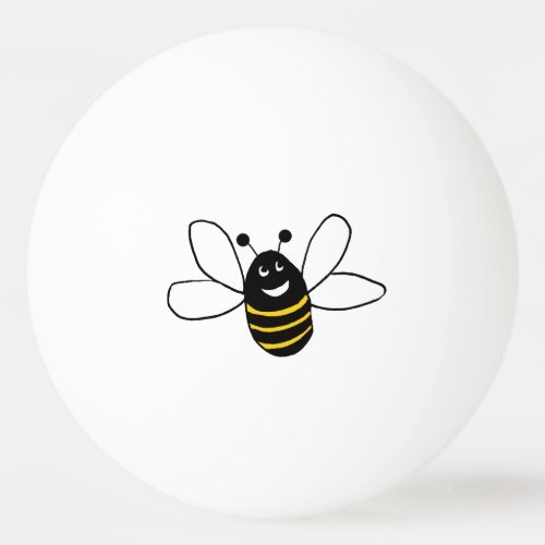 happy bee ping pong ball