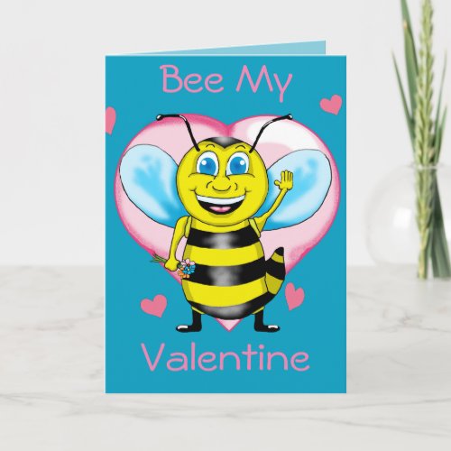 Happy Bee Valentines Day Card