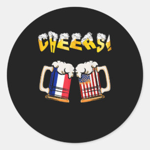 Happy Beer Lovers Day Cool Papa Mom Needs A Beer Classic Round Sticker