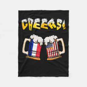 Happy Beer Lovers Day Cool Papa Mom Needs A Beer  Fleece Blanket