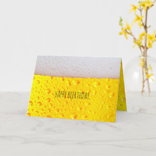 Happy Beerthday Personalized Custom Age or Name Card
