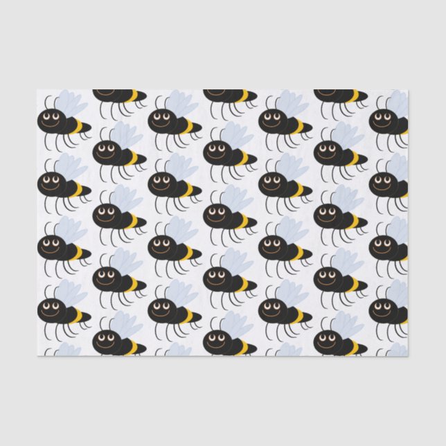 Happy Bees Tissue Paper (Front)