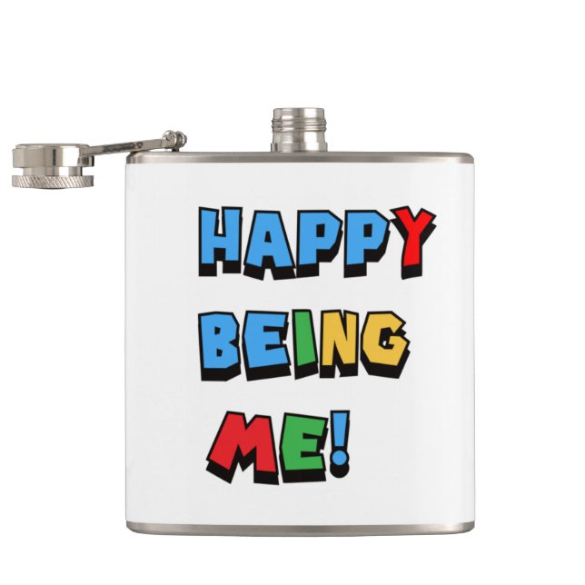 Happy Being Me Flask (Opened)