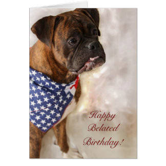 A Belated Happy Birthday Dog Gifts on Zazzle