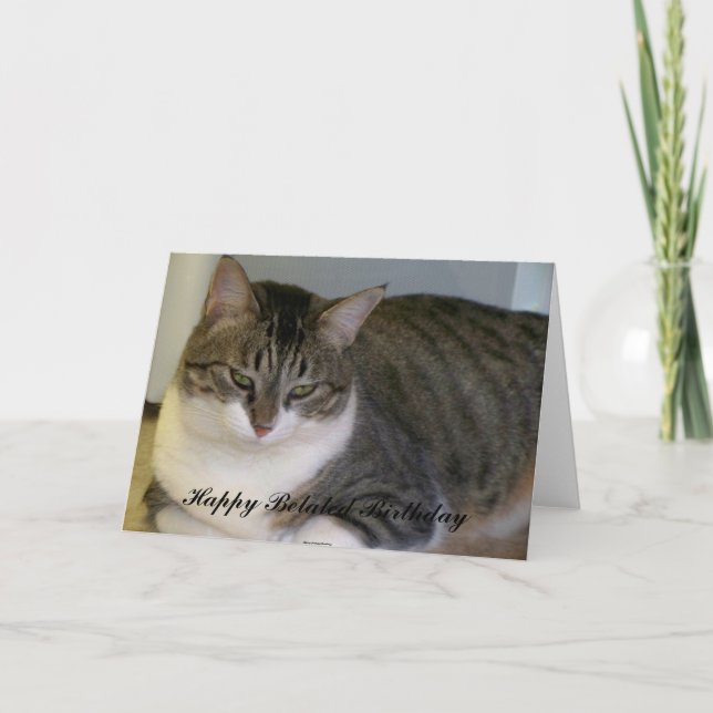 Happy Belated Birthday, Card (Front)