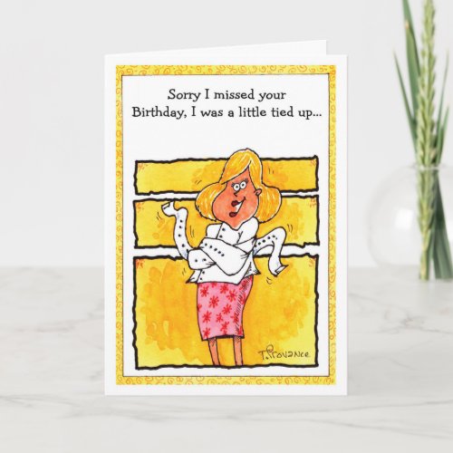 Happy Belated Birthday, Size: Standard (5