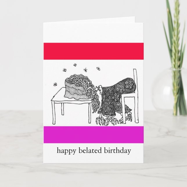 happy belated card (Front)