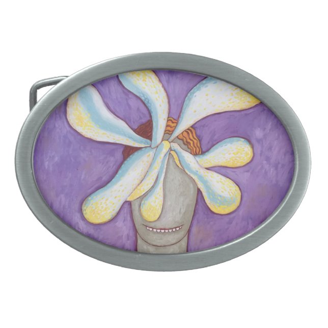 happy belt buckle (Front)