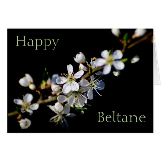 Happy Beltane (spring blossom) Cards (Front Horizontal)
