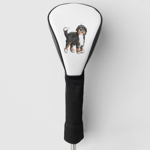 Happy Bernese Mountain Dog _ Comic _ Dogs _ Cartoo Golf Head Cover