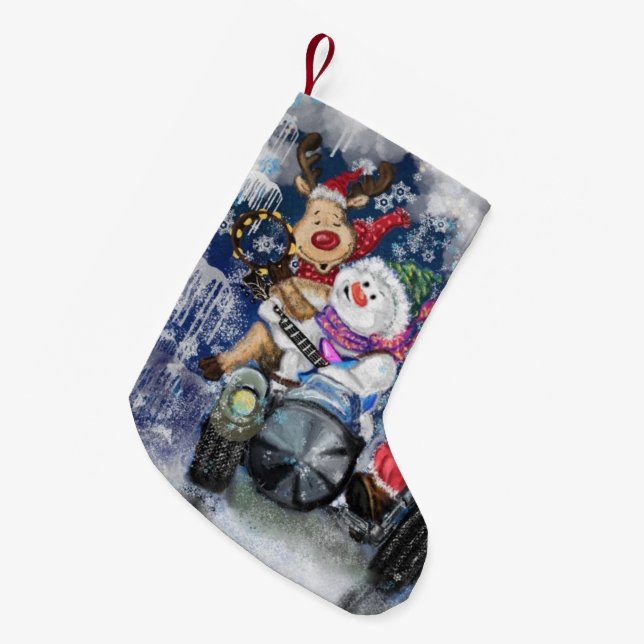 Happy Best Friends Funny Christmas Stocking (Front (Hanging))