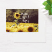 Happy Bible Verse with Sunflowers (Desk)